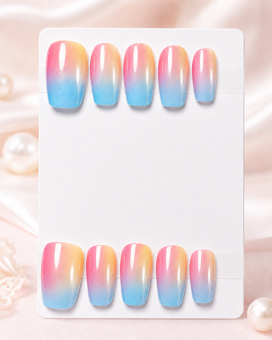 Pastel Sunset Ombré Press-On Nails