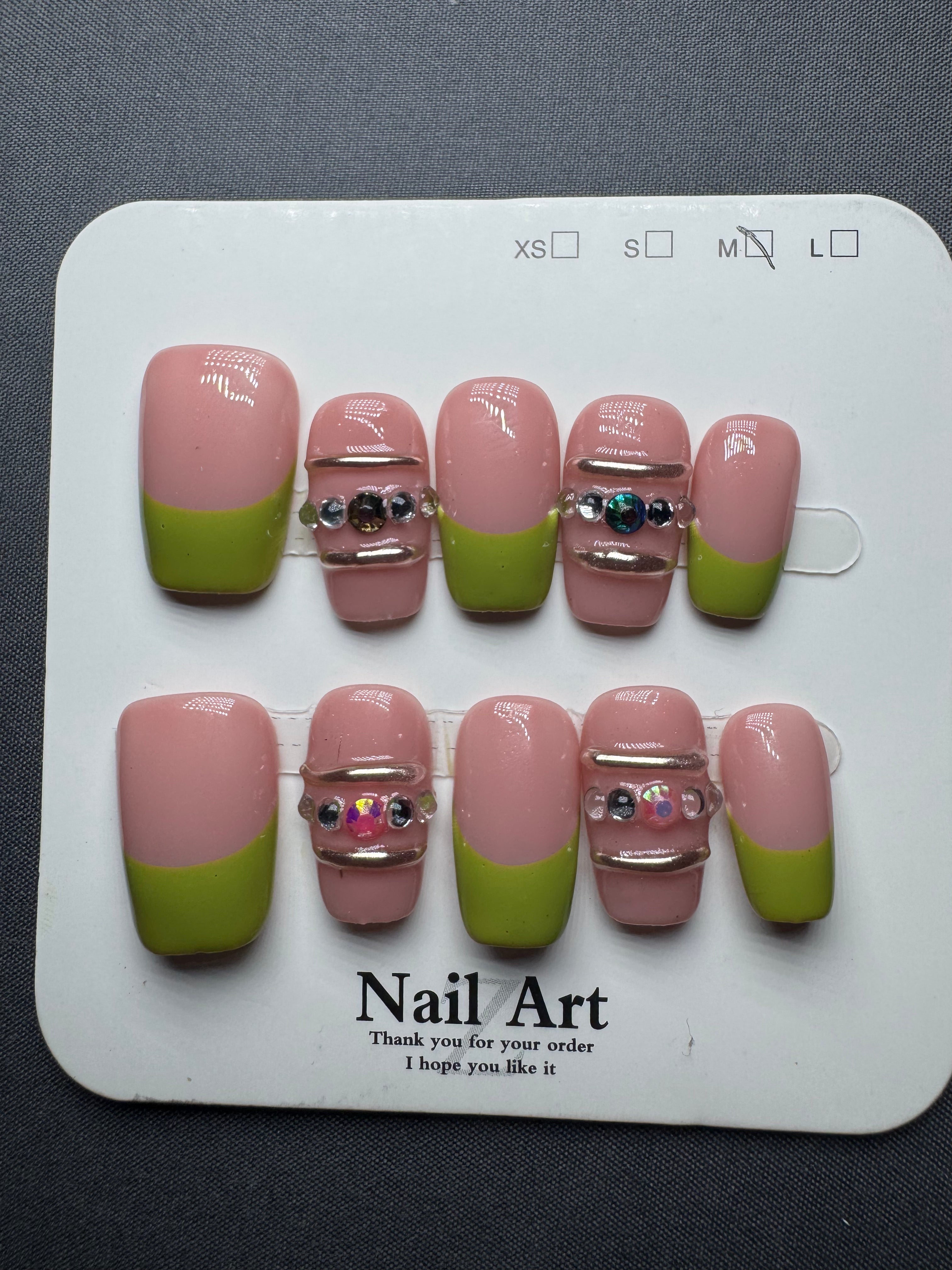 Rosé Olive Luxe Press-On Nails