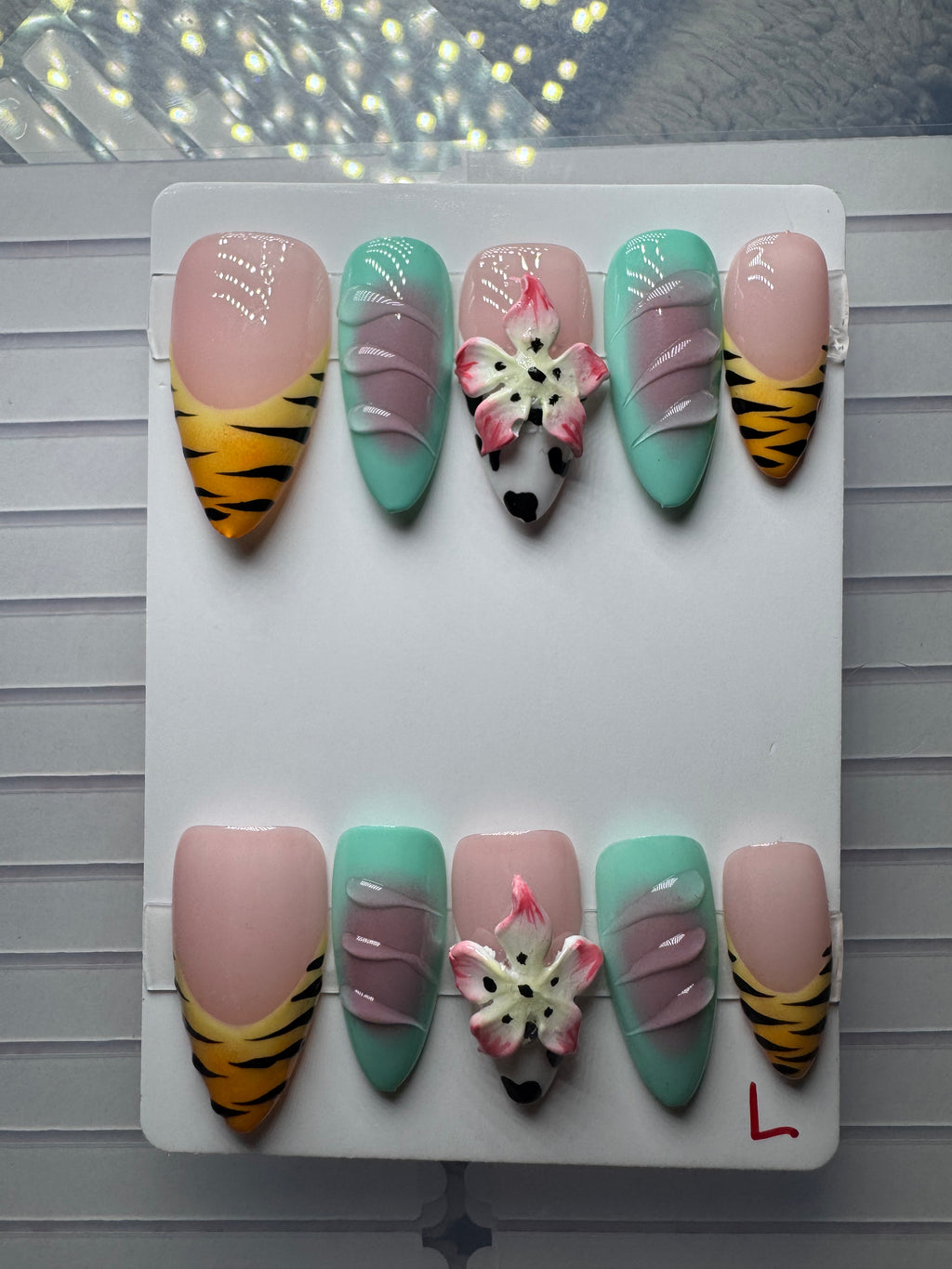 Tropical Wildflower Safari Press-On Nails