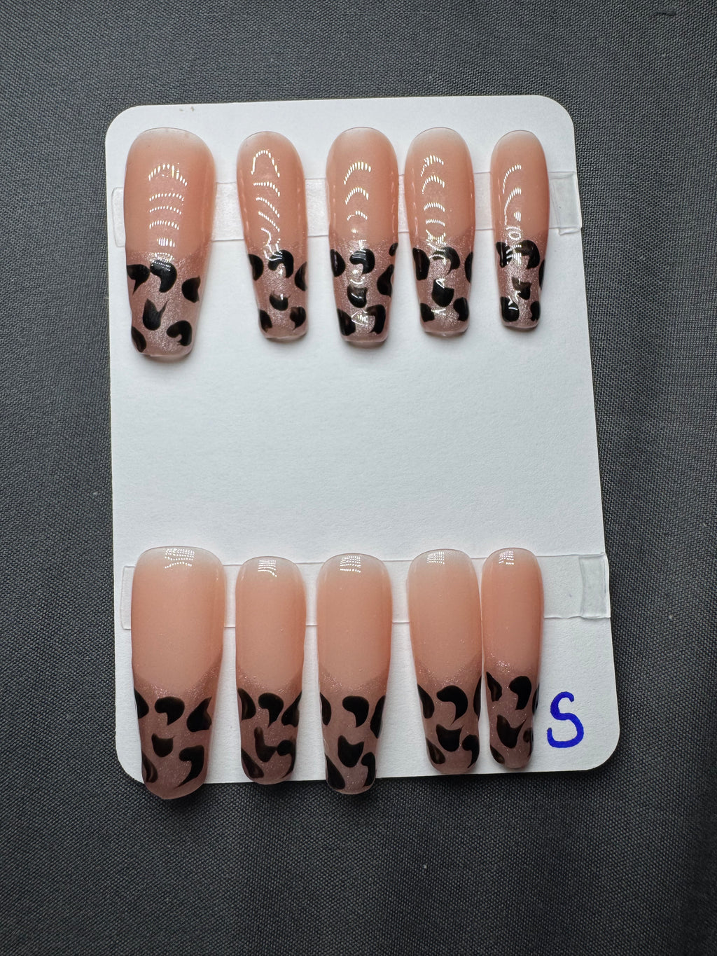 Nude Leopard Pop Press-On Nails