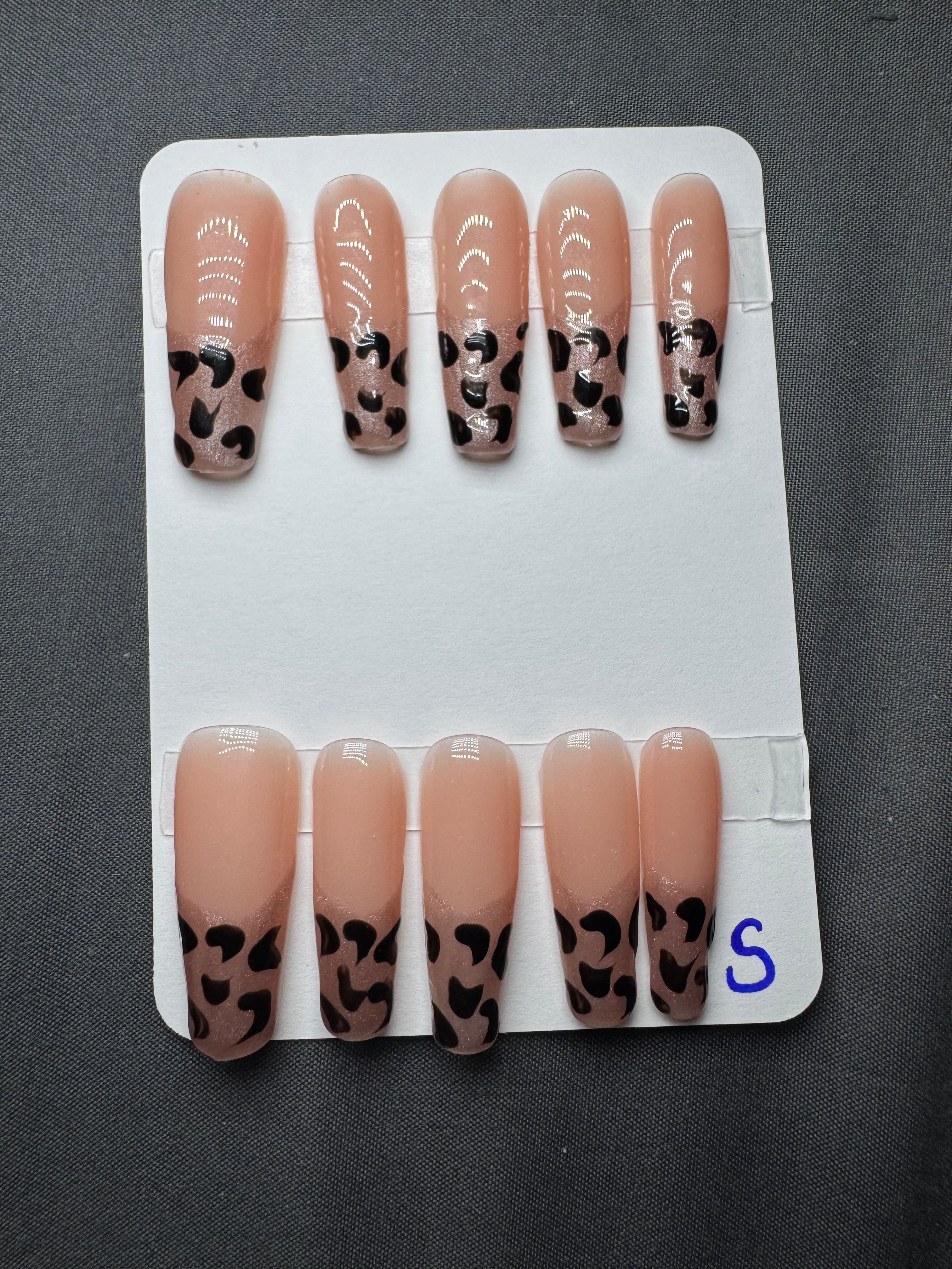 Nude Leopard Pop Press-On Nails