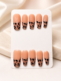 Nude Leopard Pop Press-On Nails