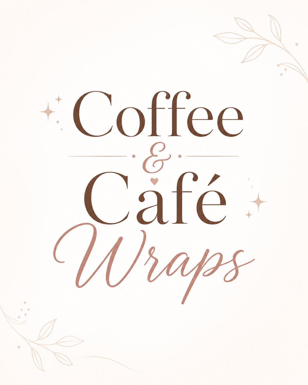 16 oz Coffee & Café UV DTF Cup Wraps