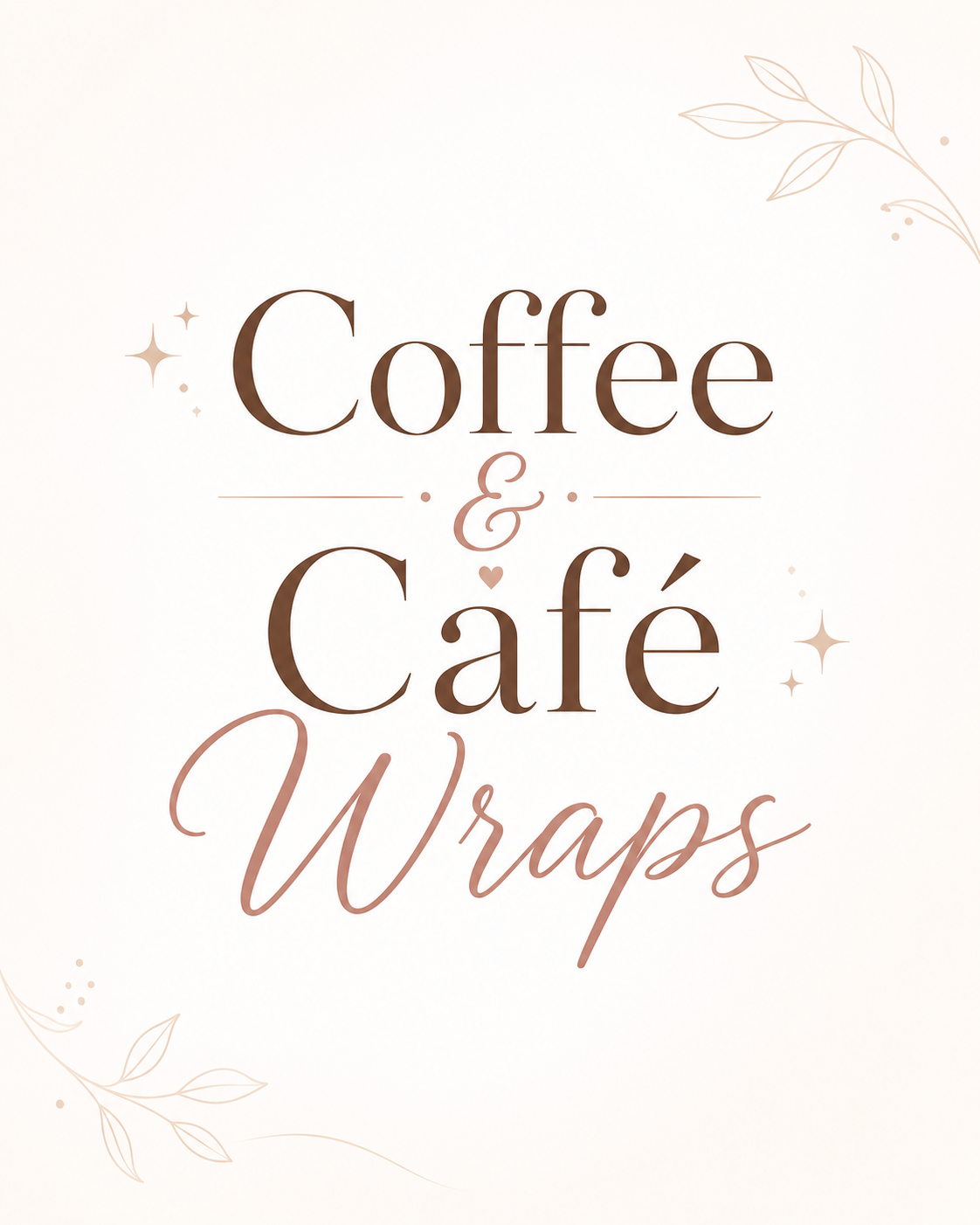 16 oz Coffee & Café UV DTF Cup Wraps
