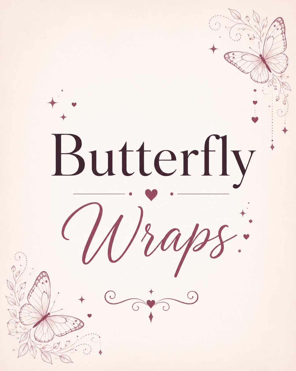 16 oz Butterfly UV DTF Cup Wraps