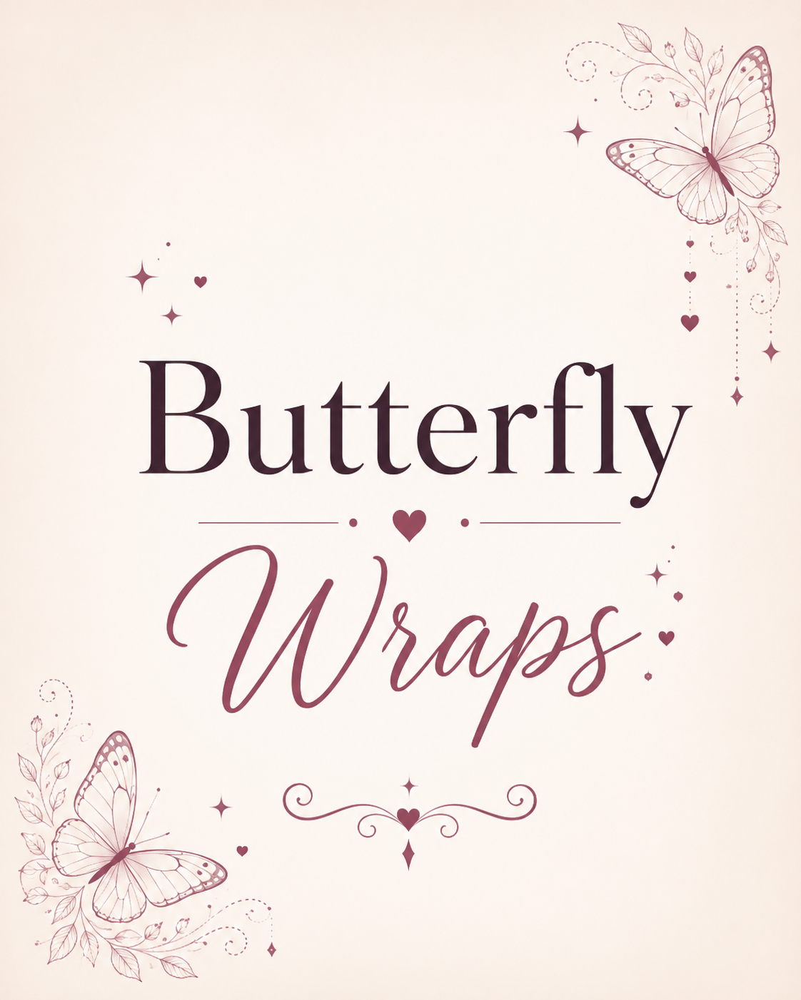 16 oz Butterfly UV DTF Cup Wraps