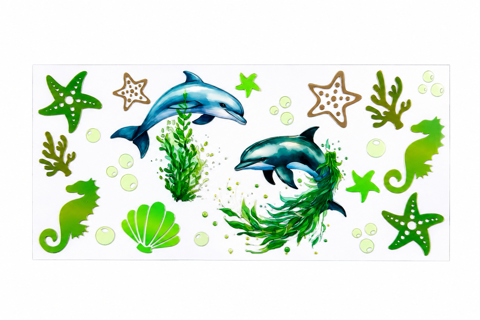 16 oz Ocean UV DTF Cup Wraps
