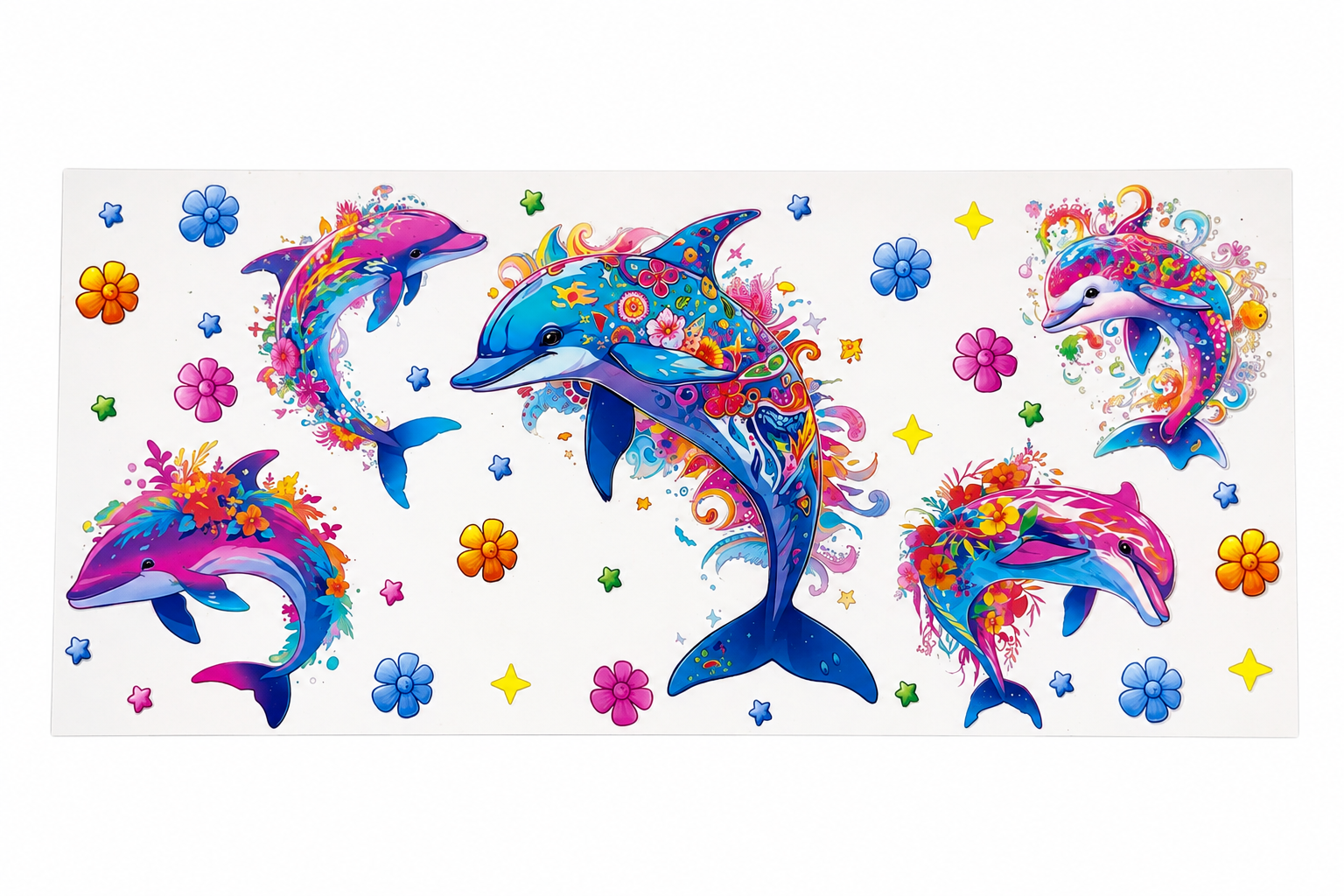 16 oz Ocean UV DTF Cup Wraps