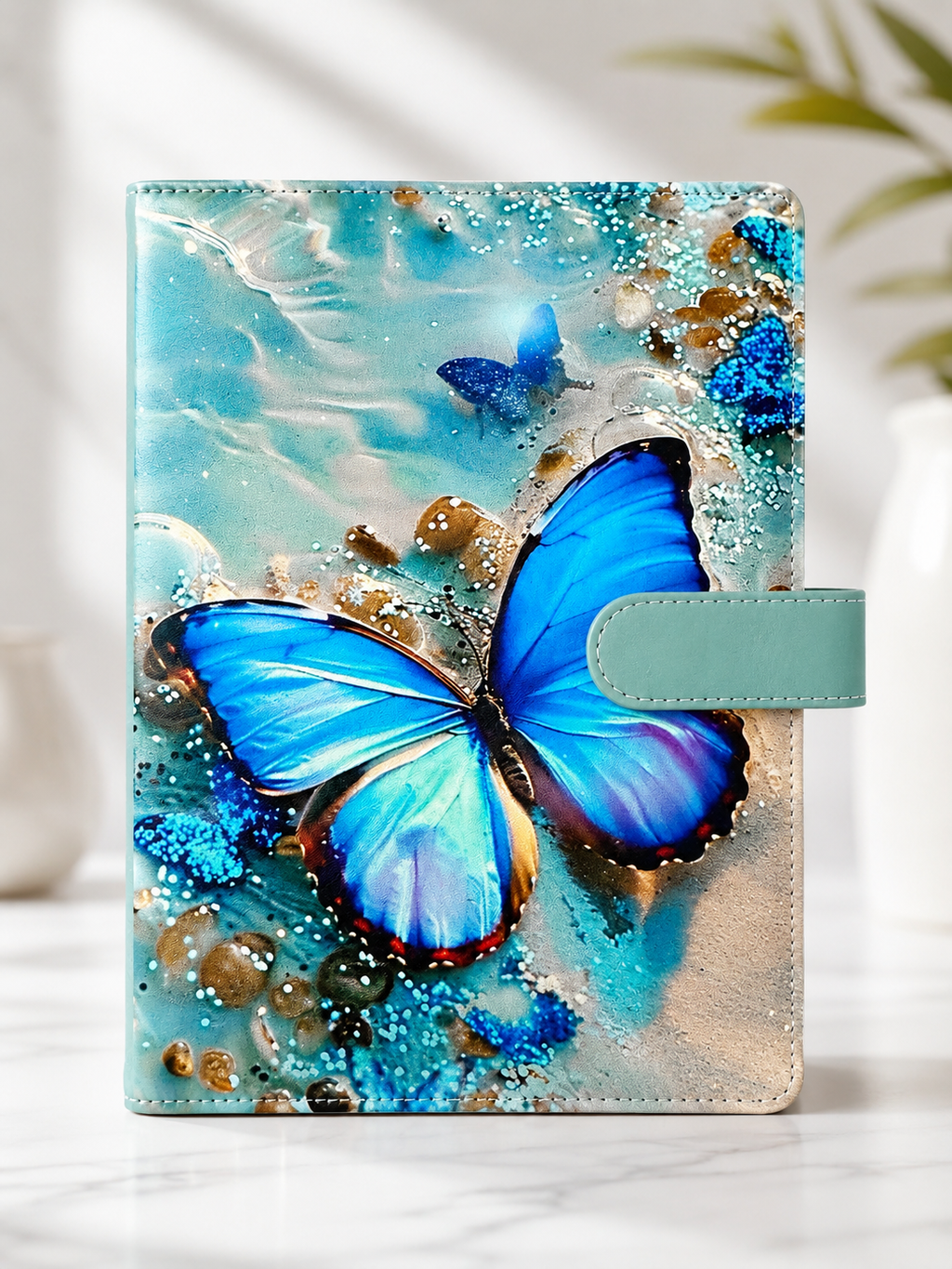Azure Butterfly Cove A5 Binder