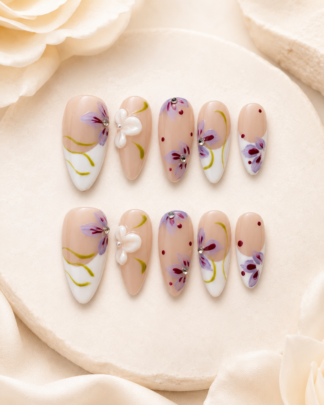 Enchanted Heiress 5-Set Press-On Nail Bundle | Medium