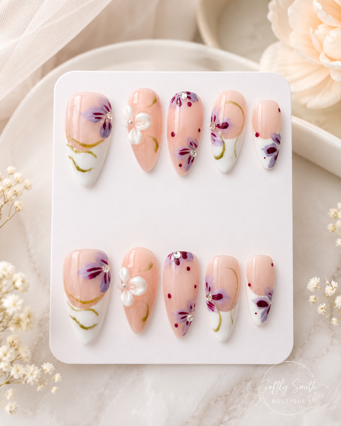 Violet Garden French Press-On Nails