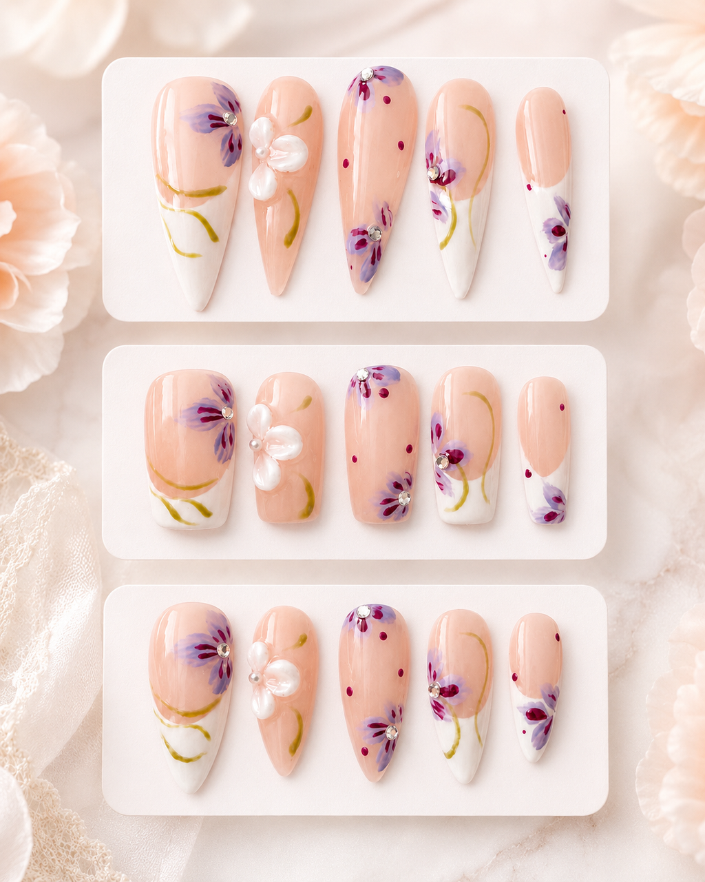 Violet Garden French Press-On Nails