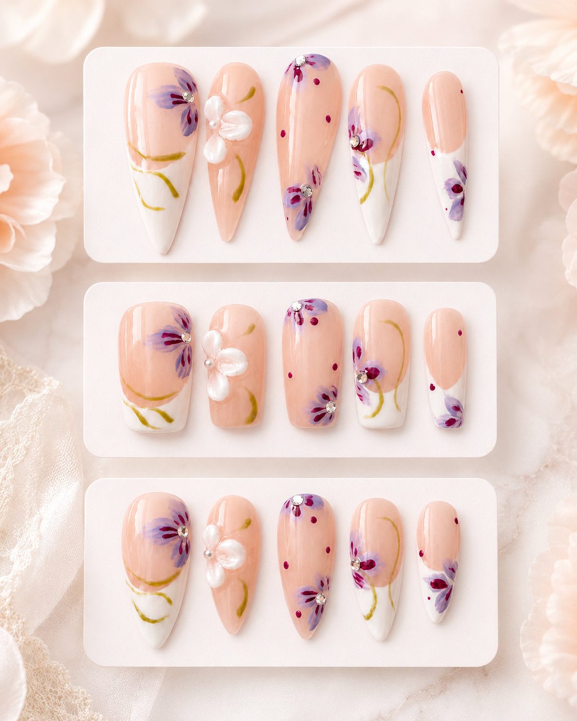 Violet Garden French Press-On Nails