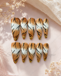 Golden Branch Mocha Press-On Nails