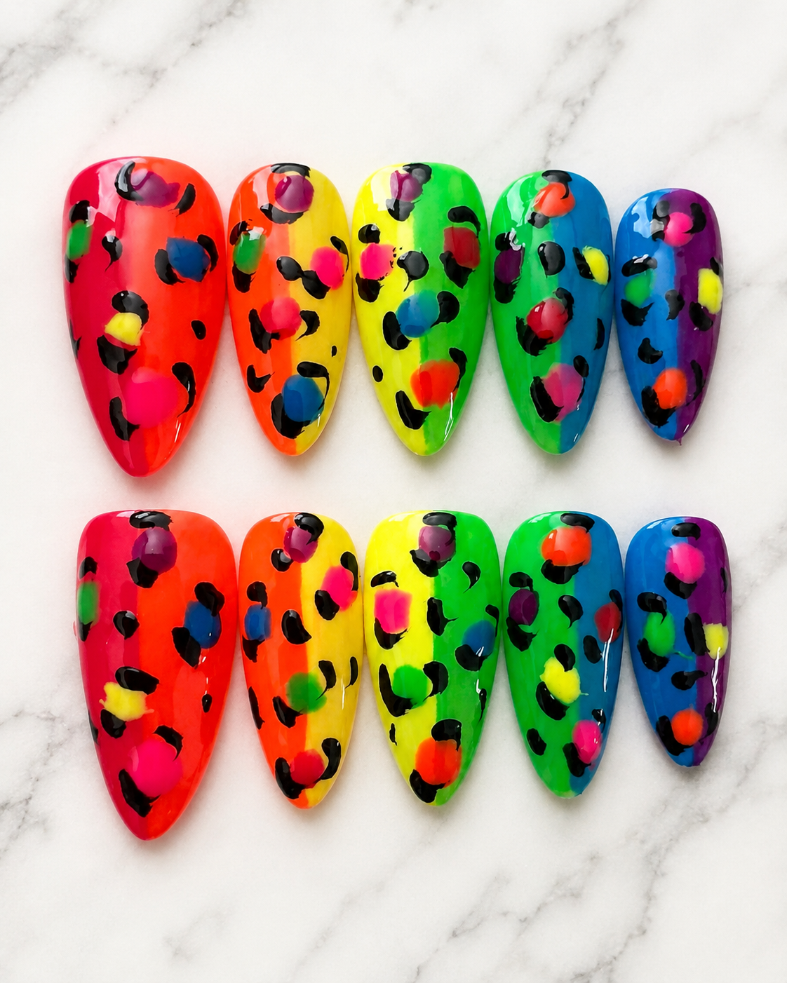 Neon Wild Child Press-On Nails