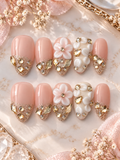Champagne Garden Press-On Nails