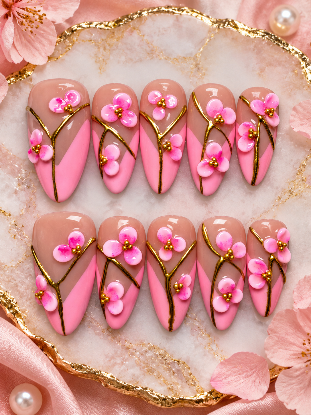 Petal Kiss Press-On Nails