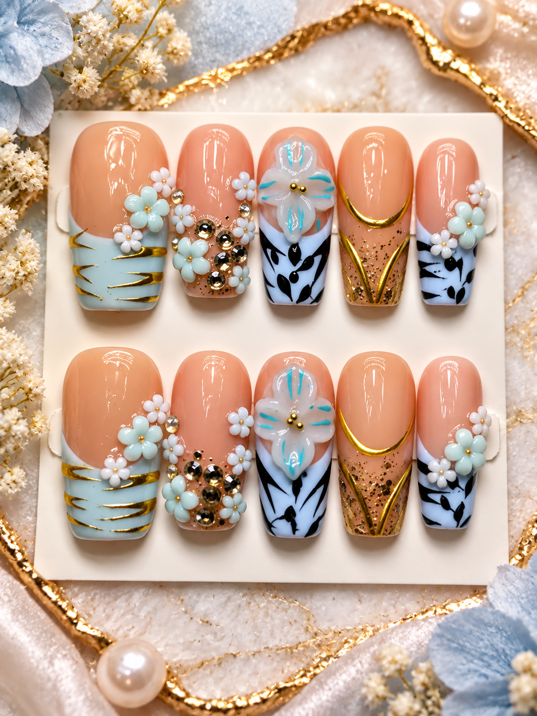 Secret Garden Press-On Nails (Med Length)