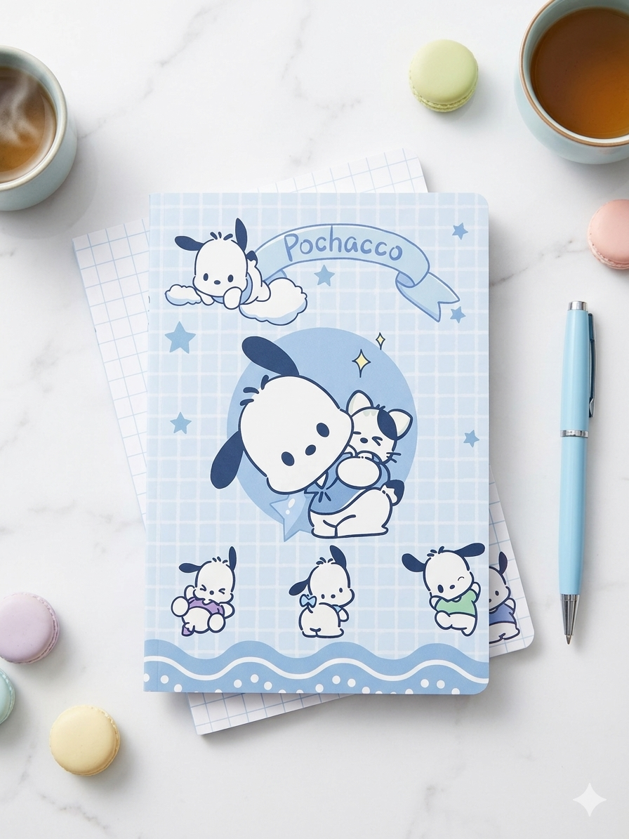Blue Pocha Dream A5 Notebook