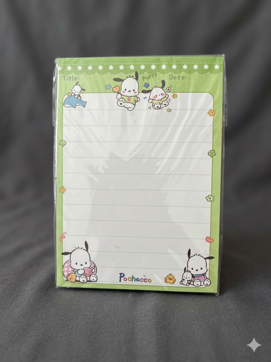 Pocha Cozy Notes 🍔 | A7 Mini Soft Notes Pad