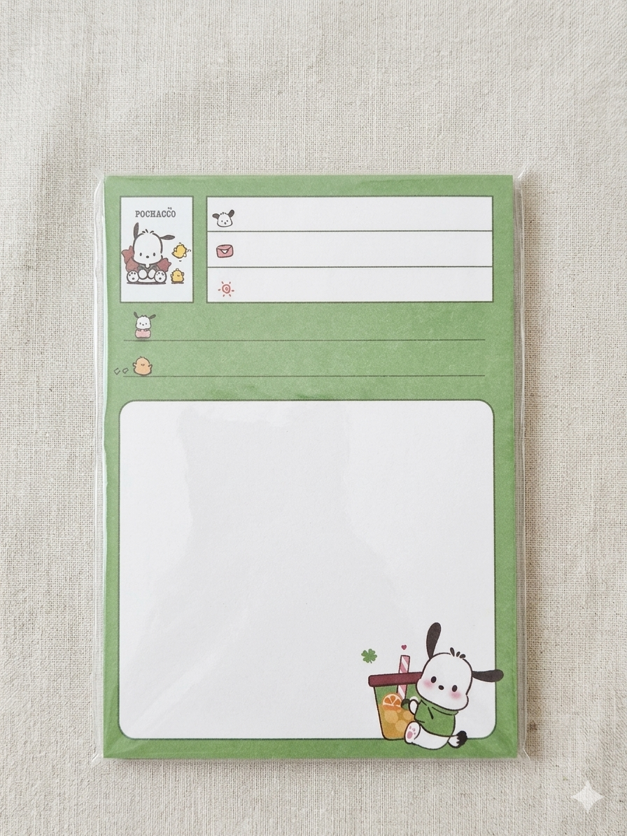 Pocha Cozy Notes 🍔 | A7 Mini Soft Notes Pad