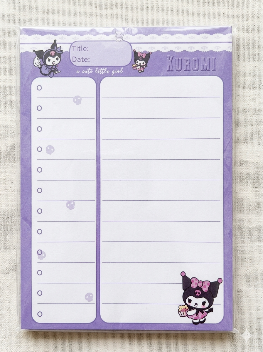 Kuku Dream Notes 💜 A7 Mini Soft Notes Pad