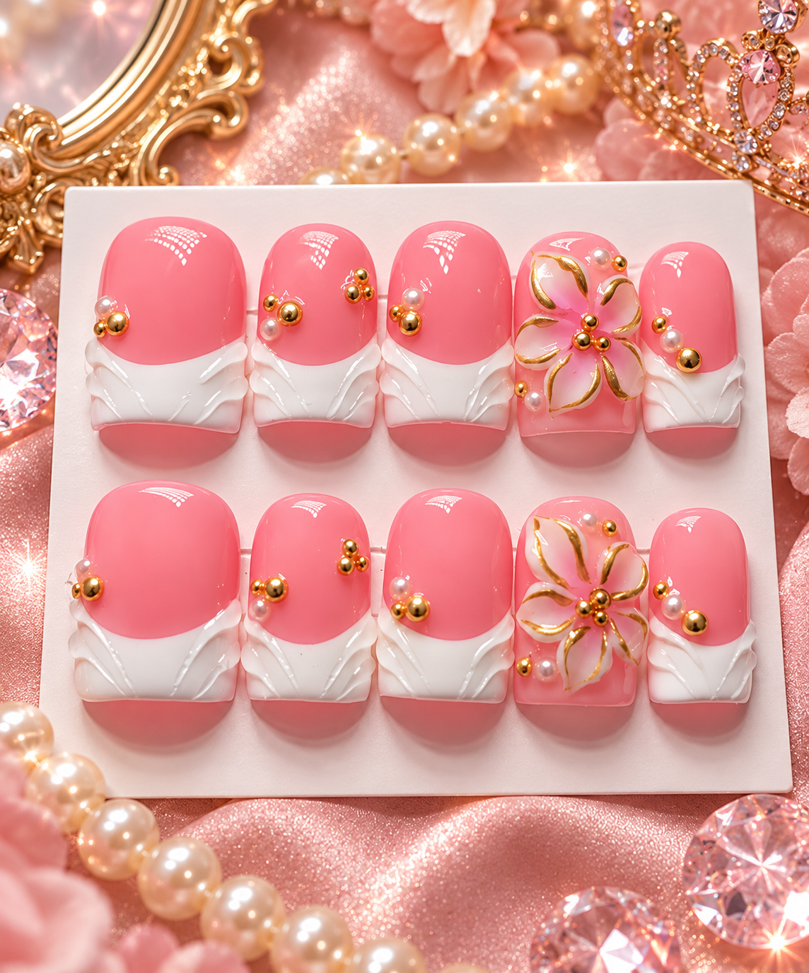 Rosé Royale Press-On Nails