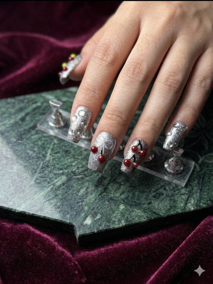 Chrome Cherry Drip Set