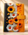 Orange, black, and white floral A5 binder from The Heatwave Edit