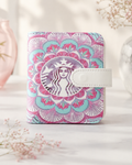 M5 pastel coffee mandala binder front view