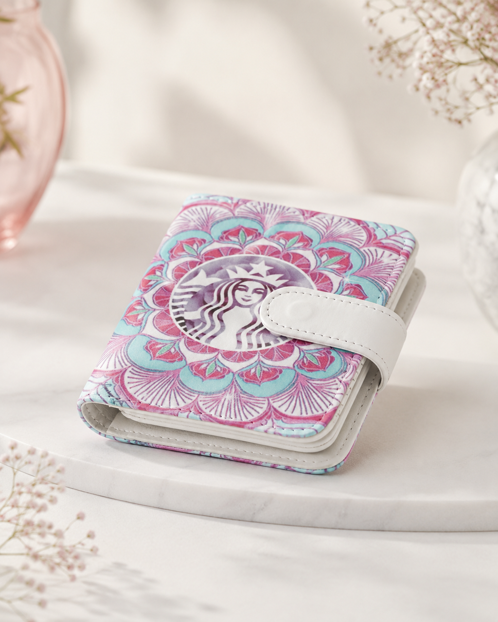 M5 pastel coffee mandala binder side profile