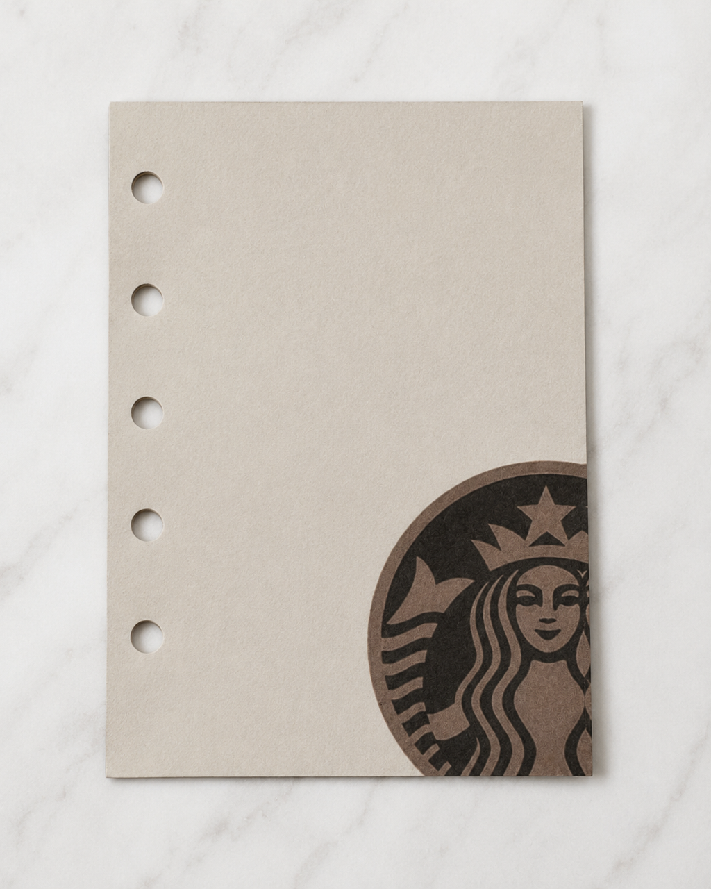 Close-up of M5 coffee paper insert