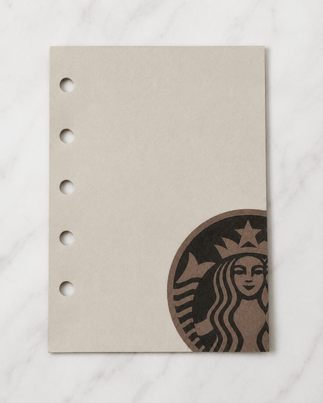 Close-up of M5 coffee paper insert