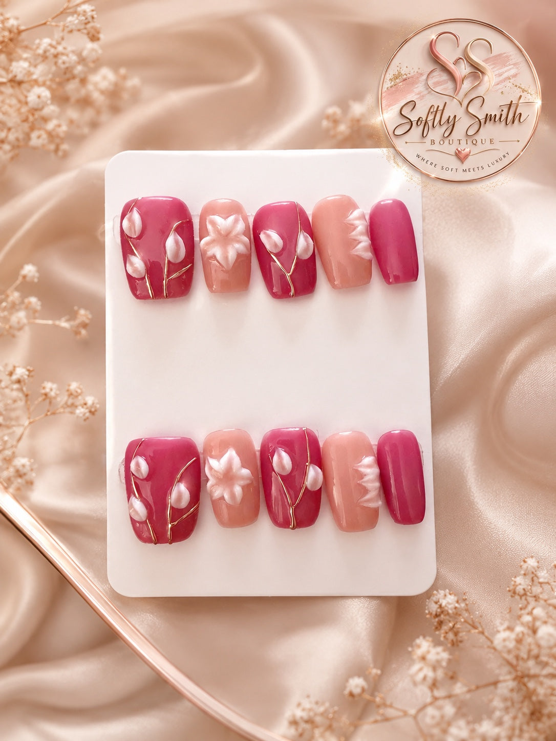 Cherry Blossom Whisper Press On Nails