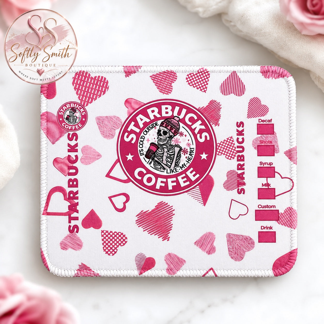 Cold Outside Coffee Mouse Pad