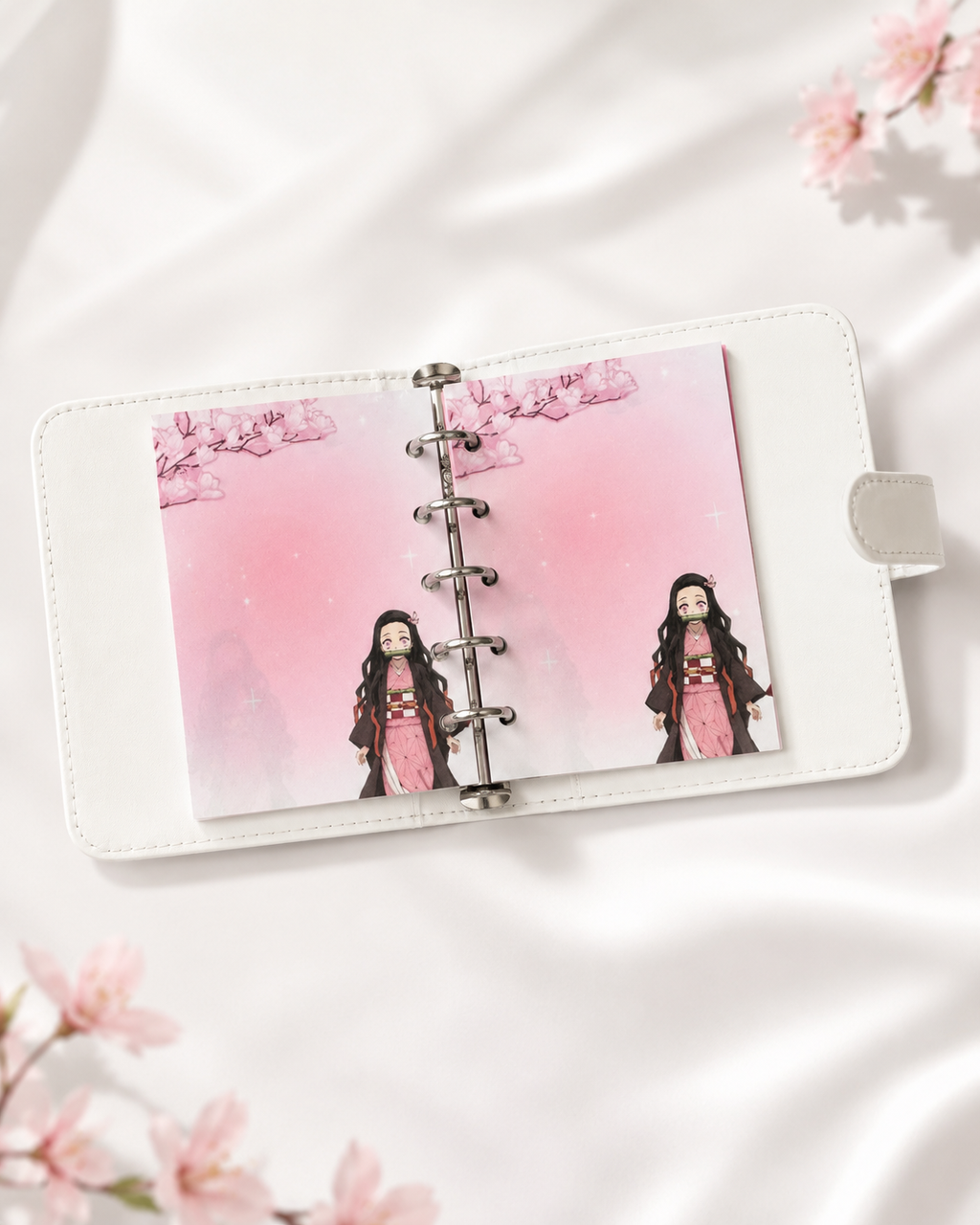 Pink Shadow M5 Binder with printed paper