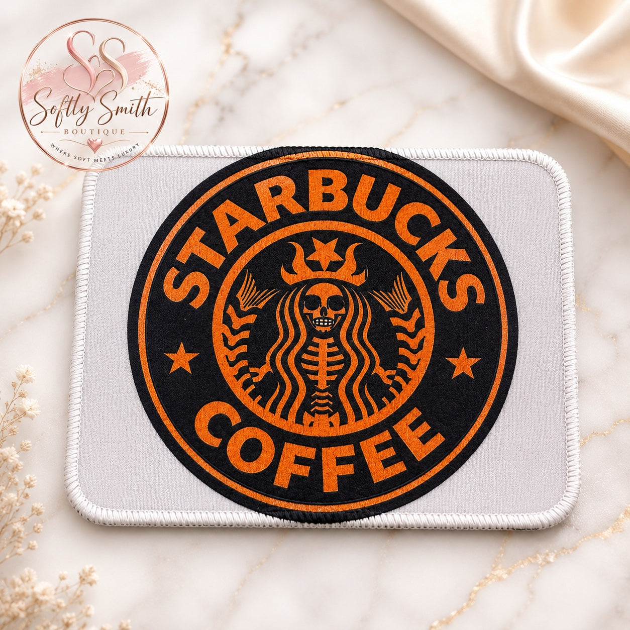 Spooky Coffee Mouse Pad