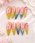 Tropical Blossom Pop press-on nail set